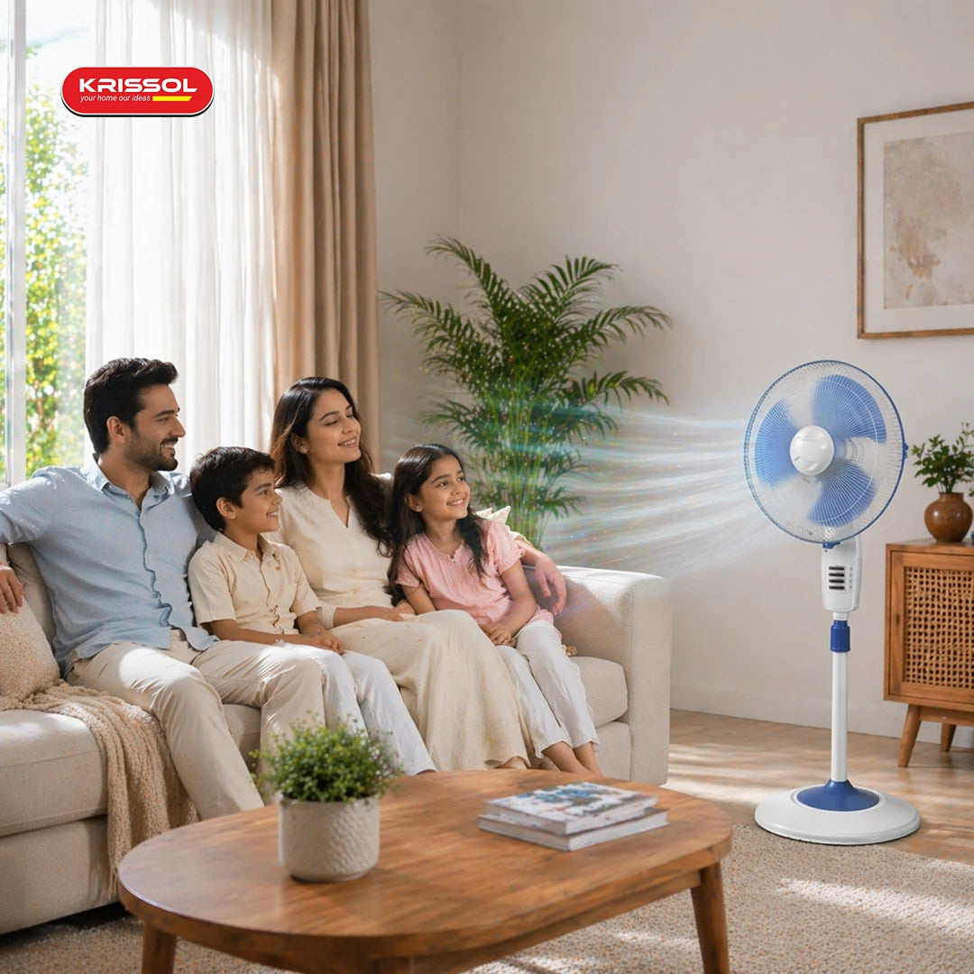 Armor Standing Fan - High-Performance 3-Blade Pedestal Fan