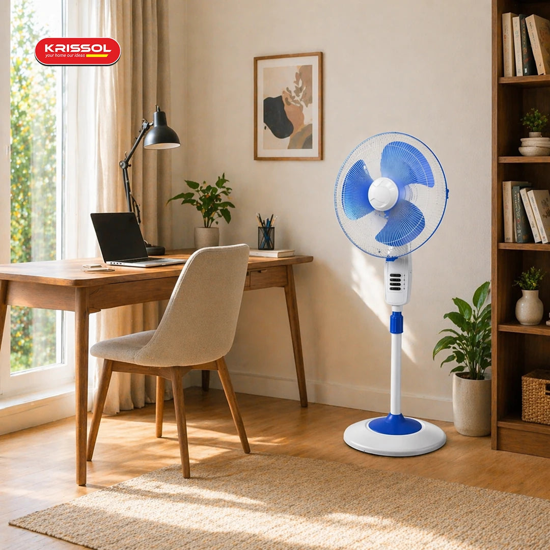 Armor Standing Fan - High-Performance 3-Blade Pedestal Fan
