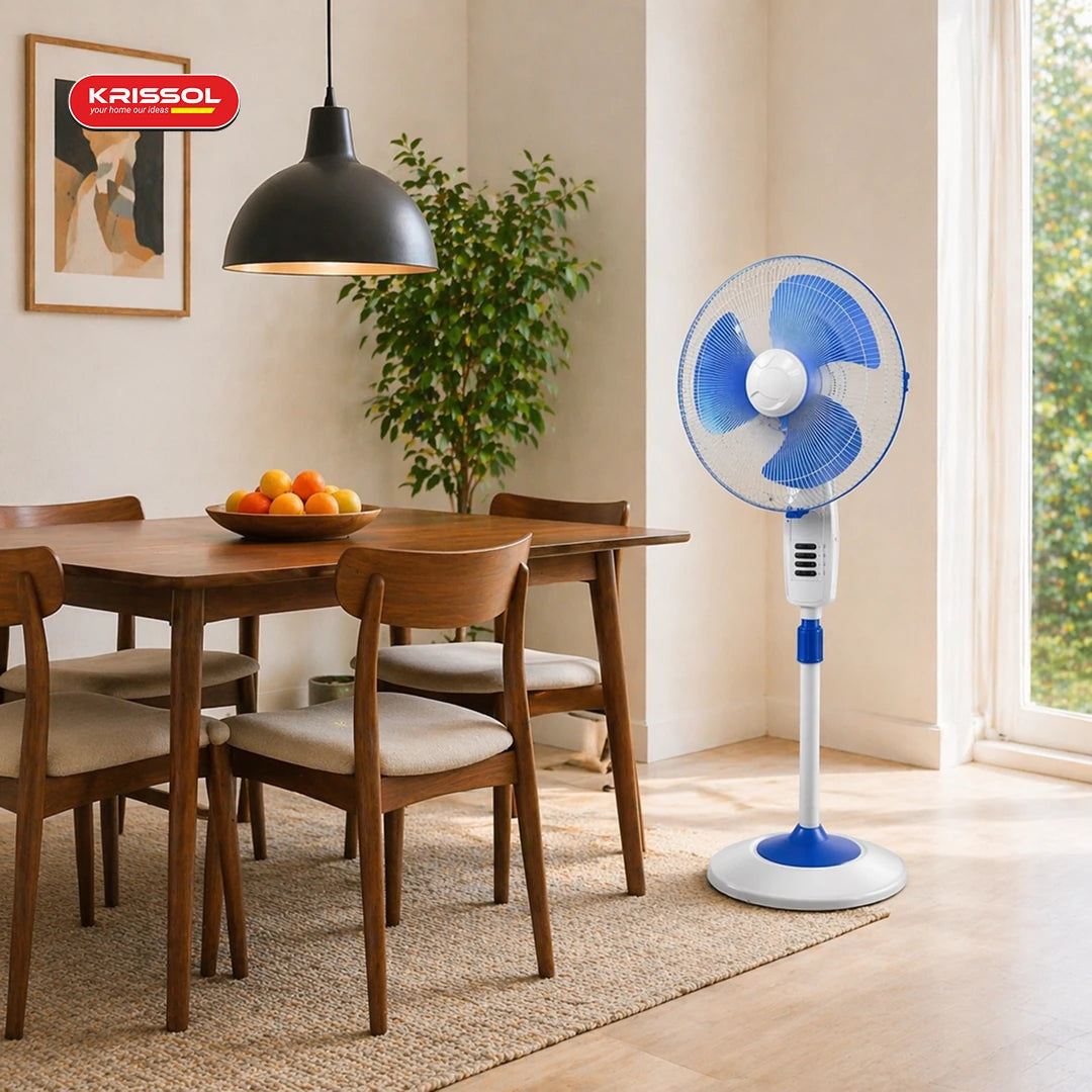 Armor Standing Fan - High-Performance 3-Blade Pedestal Fan